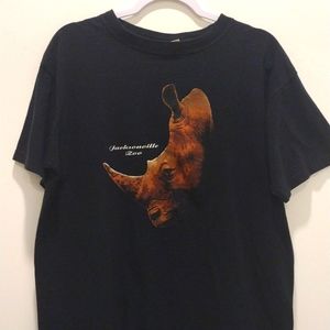❤️🟰💲⬇️ Nature Tee. Jacksonville Zoo, Rino Men's L